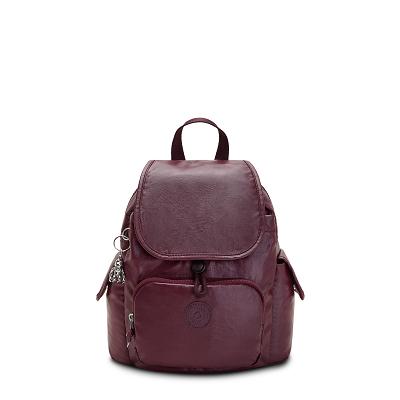 Plecaki Kipling City Pack Mini Bordowe | PL1211-GZS