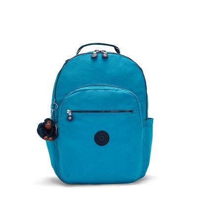 Plecaki Na Laptopa Kipling Seoul Large Zielone | PL2068-DJF