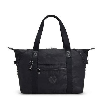 Torebki Kipling Art Medium Czarne Camo | PL1745-AUG