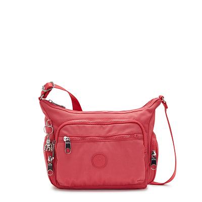 Torebki Listonoszki Kipling Gabbie Small Beżowe Koralowe | PL1579-FSO