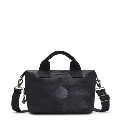 Torebki Listonoszki Kipling Kala Mini Czarne Camo | PL1622-ASS