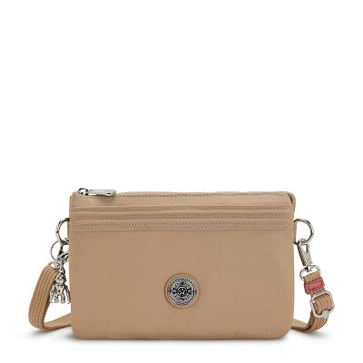 Torebki Listonoszki Kipling Riri Beżowe | PL1666-UDQ